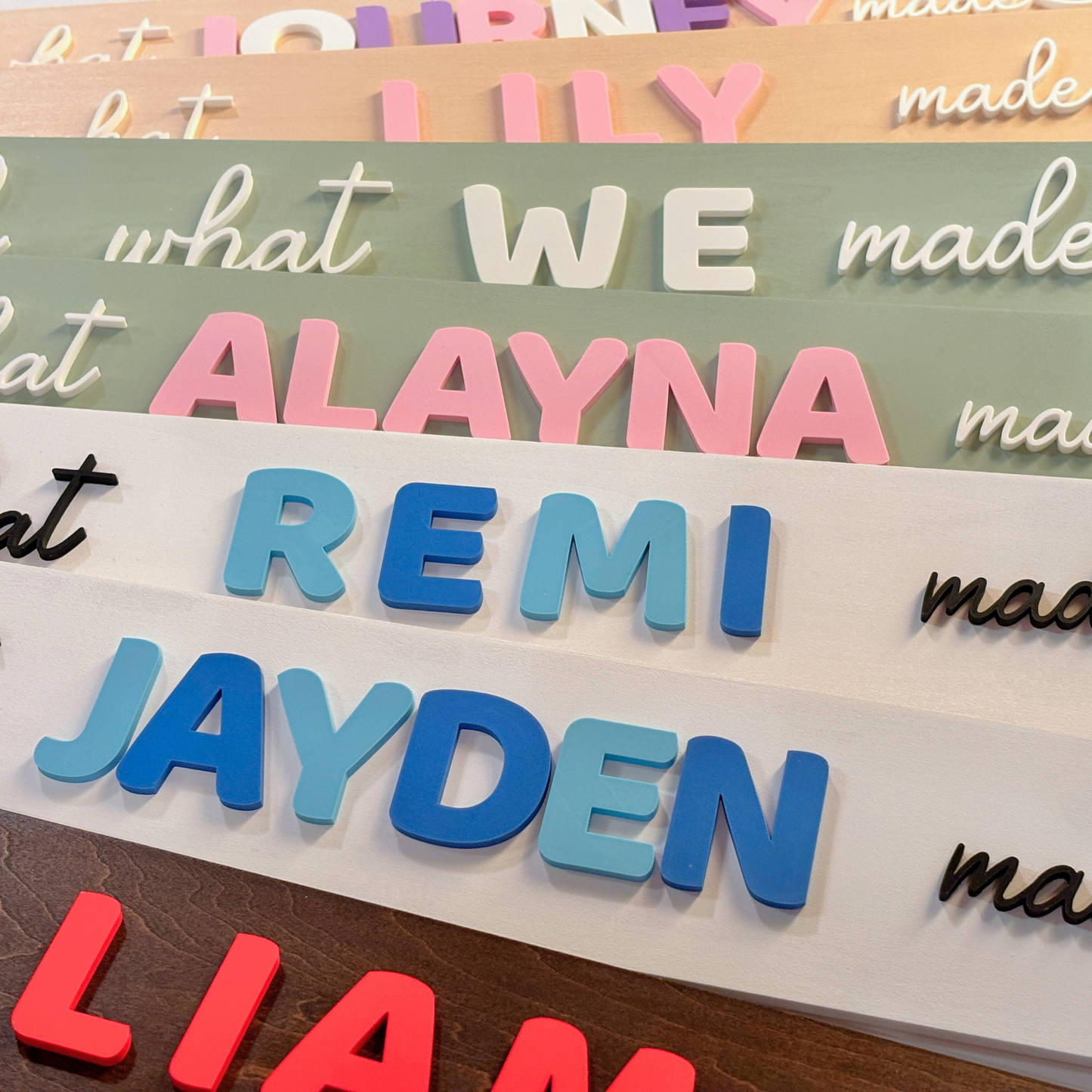 Kids Art Display, Board and Text Color Preview